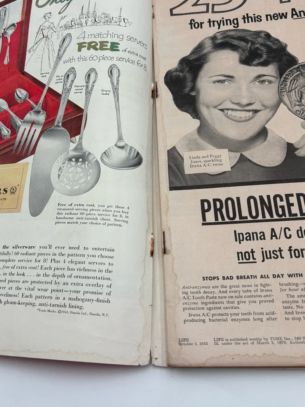 Vintage 1950s‎ LIFE Magazine Lot 1953 1955 Mid Century Ads Ephemera Decor